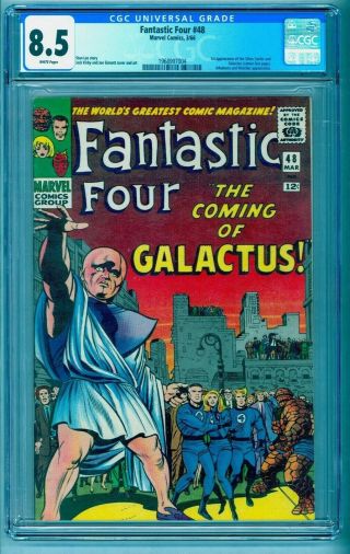 Fantastic Four 48 Cgc 8.  5 Rare White Pages Bright Colors No Markings Or Stamps