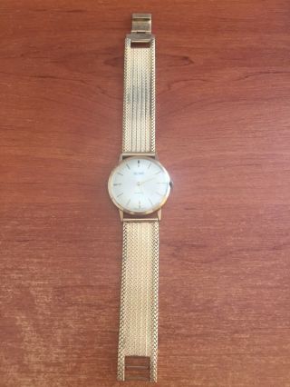 Rare Vintage Retro Precimax Incabloc 14k 585 Gold Wrist Watch Swiss Made