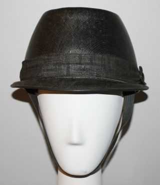 Vintage 1965 Buco Hat Helmet Rare Motorcycle Gray Black 60 