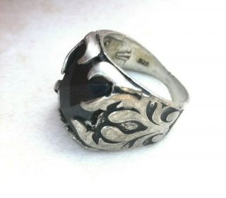 Rare Ancient Solid Ring Roman Real Silver Stunning Artifact Rare Type With Stone