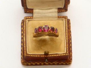 VERY RARE EXCEPTIONAL LARGE ANTIQUE GEORGIAN 15ct GOLD & AMETHYST GOLD RING 6