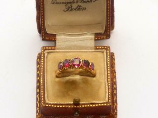 VERY RARE EXCEPTIONAL LARGE ANTIQUE GEORGIAN 15ct GOLD & AMETHYST GOLD RING 7