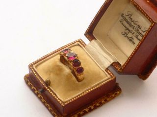 VERY RARE EXCEPTIONAL LARGE ANTIQUE GEORGIAN 15ct GOLD & AMETHYST GOLD RING 9