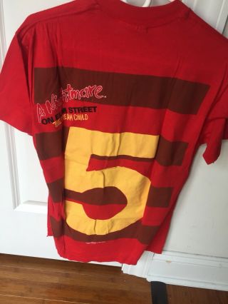 Vintage A Nightmare On Elm Street 5 T - Shirt,  Freddy Krueger 4