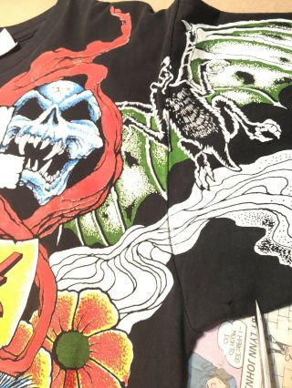 Vtg 90s Ozzy Osbourne All Over Print T - shirt 8