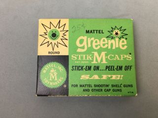 Vintage Matter Greenie Caps For Shootin Shell Fanner Cap Gun