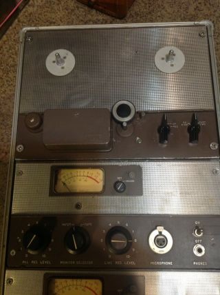 Vintage Ampex tube reel to reel tape player 8