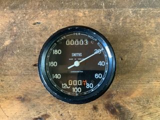 Smiths Chronometric speedo & Tachometer RC95 Tell Tale & V.  Rare 180 MPH speedo 2