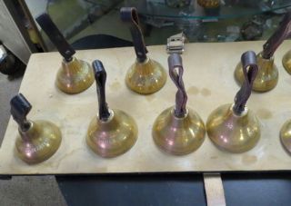 rare set 25 JENCO Deagan Pear shaped Handbells / professional church choir bells 8
