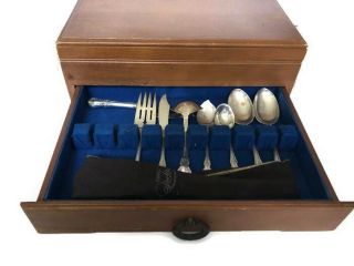 96 piece Towle Old Master Sterling Silver Flatware Set for 12 by 7 with servers 3
