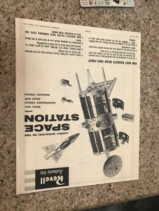 Revell Space Station H - 1805:498 RARE Believed To Be Complete 7