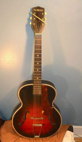 Vintage Nobility 16 Inch Archtop Guitar 1930 