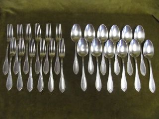1900 French Sterling Silver Luncheon / Entremet Cutlery Set 24pc Louis Xvi St