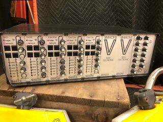 Vintage Yellow Simmons SDSV5 Electronic Drum Set 5 Piece W Brain Control Module 2