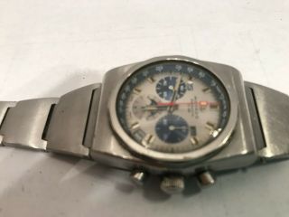 Vintage Movado Astronic Datron HS 360 Wrist Watch Automatic Chronograph Swiss Ma 7