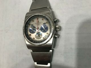 Vintage Movado Astronic Datron HS 360 Wrist Watch Automatic Chronograph Swiss Ma 9