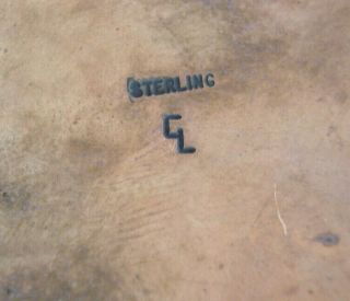 Vtg.  Southwestern Sterling Silver Belt Buckle - Signed CL - Grizzly Bears 56 grams 6