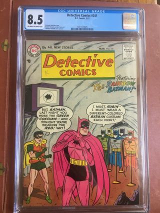 Detective Comics 241 Cgc 8.  5 Ow/w Rainbow Batman Highest Grade Sweet Rare