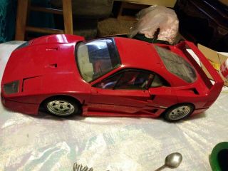 Pocher Ferrari F40 1/8 Model All Metal Toy Car Vtg Automobile