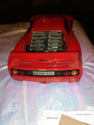 Pocher Ferrari f40 1/8 Model ALL METAL toy car vtg automobile 4