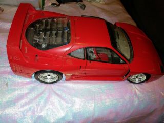 Pocher Ferrari f40 1/8 Model ALL METAL toy car vtg automobile 6