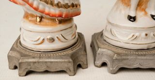 Antique German Porcelain Figurines,  Victorian Man Woman 9 