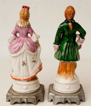 Antique German Porcelain Figurines,  Victorian Man Woman 9 