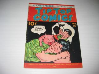 Tip Top Comics 12 Very Rare Vintage Golden Age