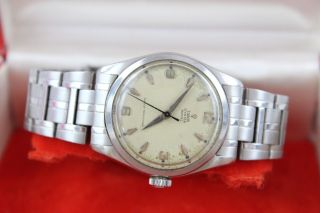 Vintage Gents Tudor By Rolex Oyster Royal Wristwatch Hand - Wind Boxed