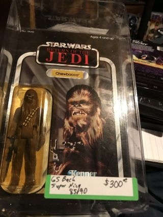 Star Wars Vintage Chewbacca Return Of The Jedi Card Back
