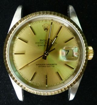 Vintage Rolex Oyster Automatic Men Watch Ref.  16233 And Paper