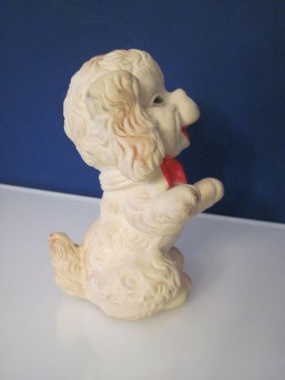 Vintage 1958 Edward Mobley Arrow Rubber Company Plastic Dog Poodle Squeaky Toy 5