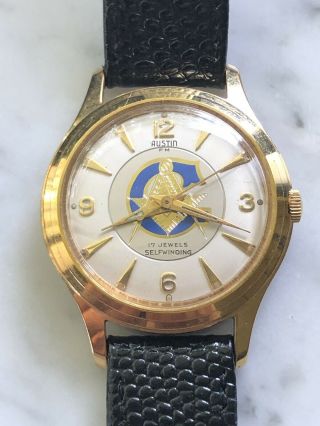 1950’s Men’s Austin Masonic Automatic Wristwatch Running