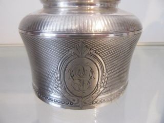 19th c french sterling guilloche silver tea cup Louis XVI St 257g 9,  07oz 11