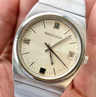 A Rare Stainless Steel Jaeger Lecoultre Chronometer Bracelet Watch Circa 1970s