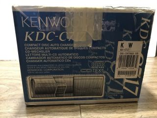 Kenwood KDC - C717 10 - Disc CD Changer VINTAGE IN THE BOX 2