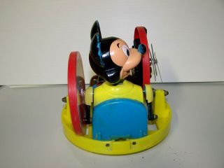 MARX TOY MICKEY MOUSE KRAZY KAR BATTERY CLOCK ONE OF A KIND FROM ERIE MUSEUM 3