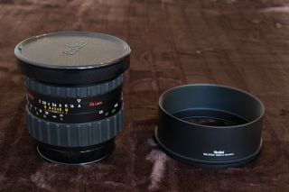 Rare Rollei Zeiss Planar 110mm F2 Hft Pq Lens & Both Caps & Metal Hood