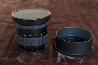 RARE Rollei Zeiss Planar 110mm f2 HFT PQ Lens & Both caps & Metal hood 4