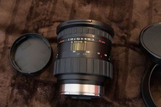 RARE Rollei Zeiss Planar 110mm f2 HFT PQ Lens & Both caps & Metal hood 7
