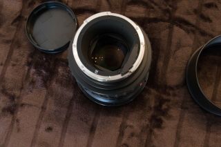 RARE Rollei Zeiss Planar 110mm f2 HFT PQ Lens & Both caps & Metal hood 9