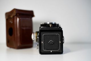 RARE Rolleiflex 3.  5 F White Face 12/24 with meter,  caps,  case 3