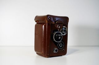 RARE Rolleiflex 3.  5 F White Face 12/24 with meter,  caps,  case 6