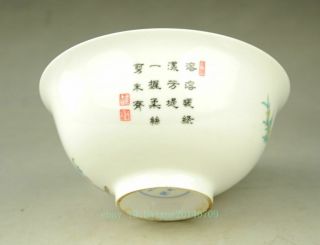 Rare Chinese Porcelain QianLong Dynasty Plum Blossom Tree Bowl Bowls Statue b01 5