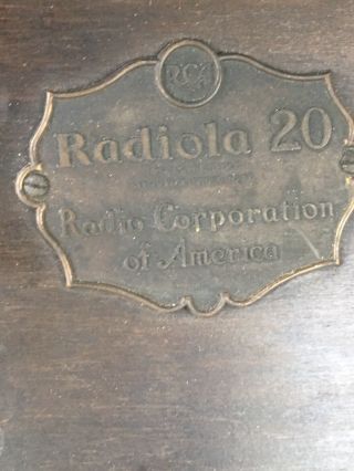 1812 Vintage Authentic Radiola 20 Radio Corp 4