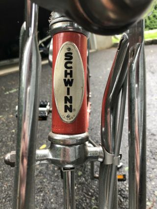 Vintage Schwinn stingray Orange krate muscle bike 5 speed OEM paint/chrome 4