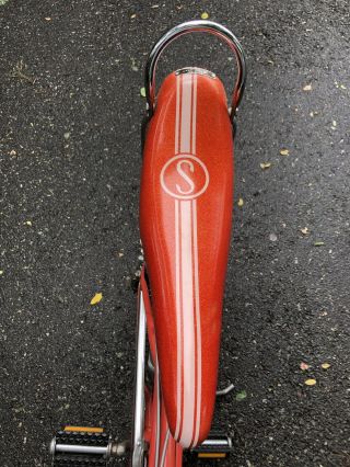 Vintage Schwinn stingray Orange krate muscle bike 5 speed OEM paint/chrome 5