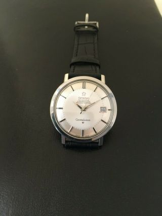 Vintage Omega Constellation Pie Pan Dial Automatic Date Watch