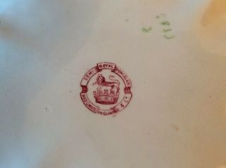 Gaudy Welsh Dutch Wedgwood & Co.  Royal Semi Porcelain England Soup Tureen 1890 - 1 6