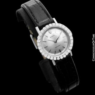 1970 ROLEX Cellini Vintage Ladies 18K White Gold & Diamond Watch, 4